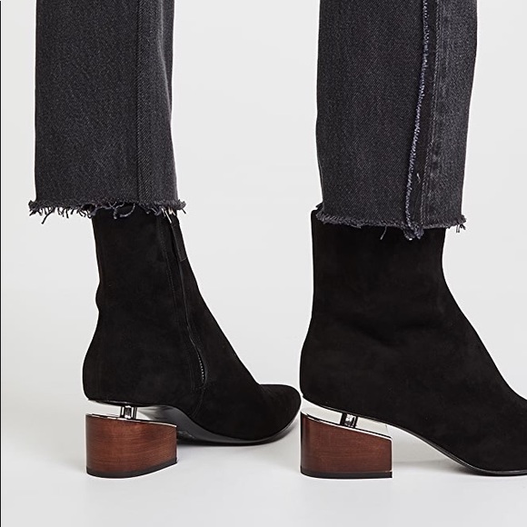 alexander wang jude low heel booties